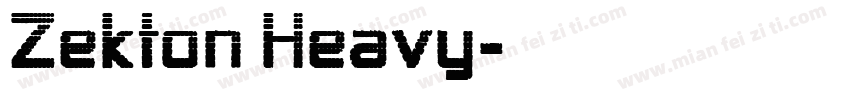 Zekton Heavy字体转换